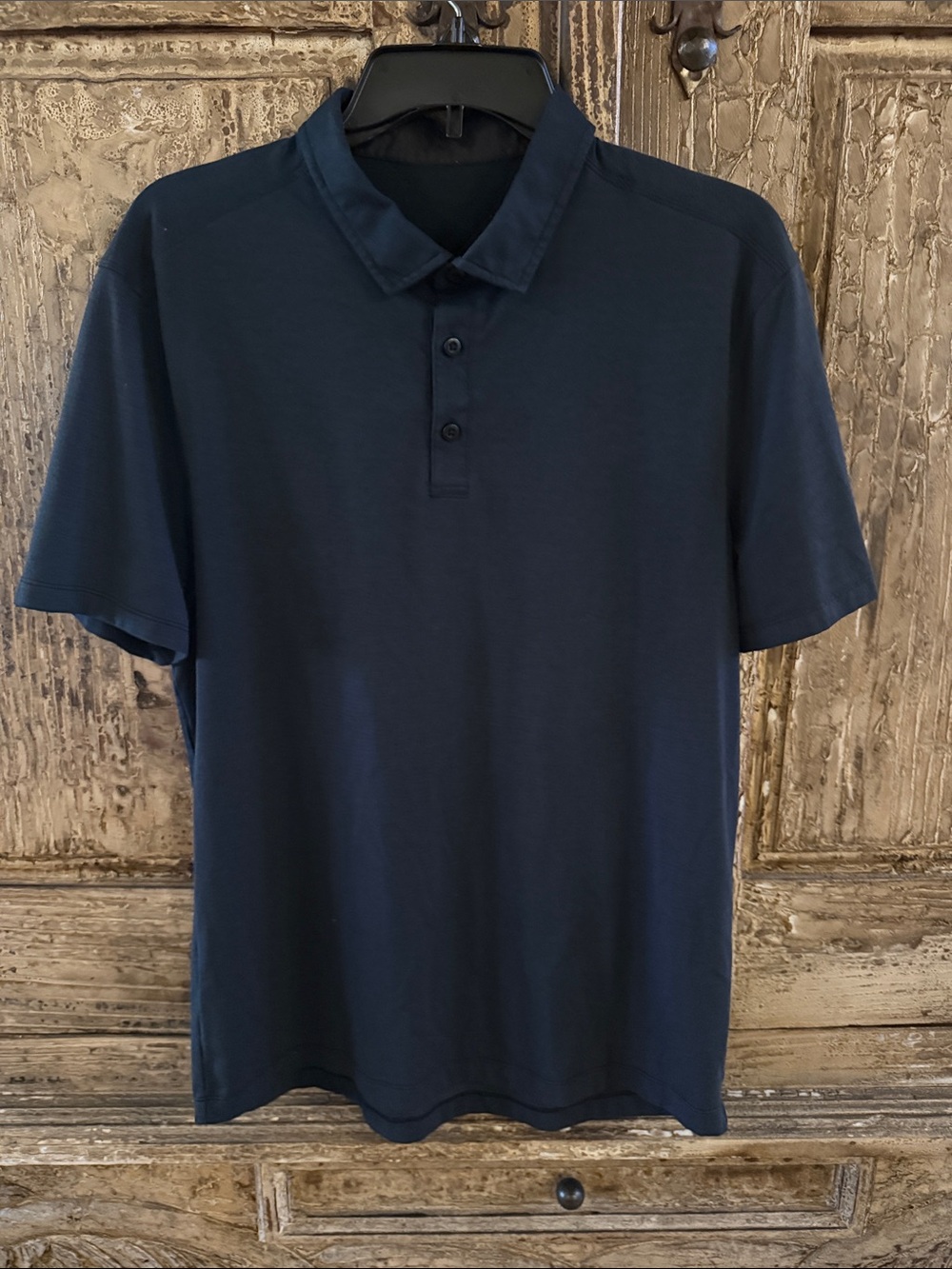 lululemon athletica Men's Navy Short-Sleeve Polo
